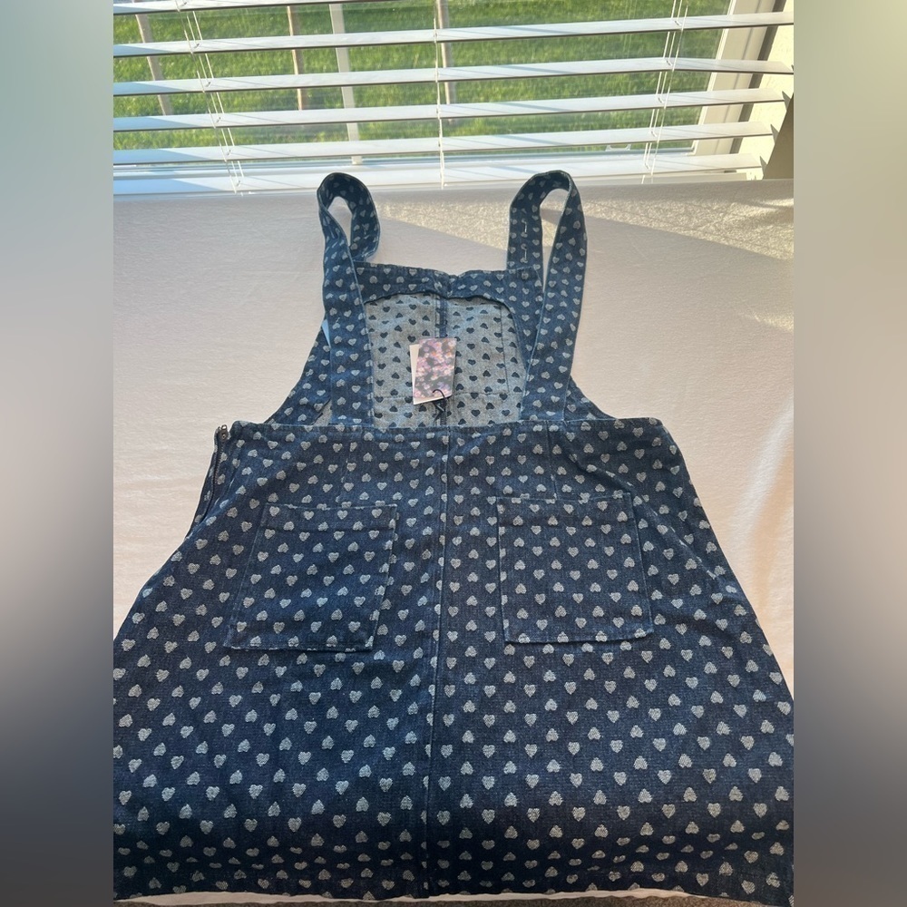 NWT CIDER Denim Heart Jumper